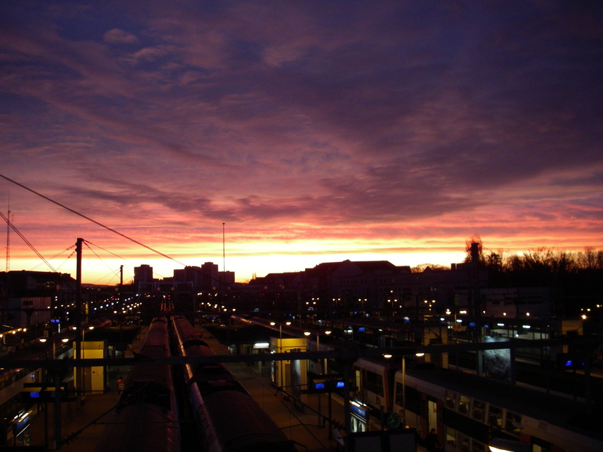 coucher de soleil levant